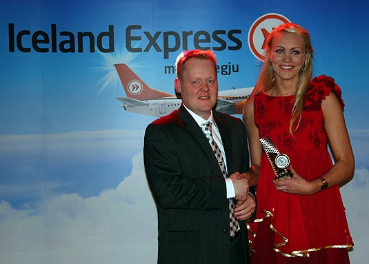 Ragna Margrét Brynjarsdóttir var valin prúðasti leikmaður Iceland  Express-deildar kvenna