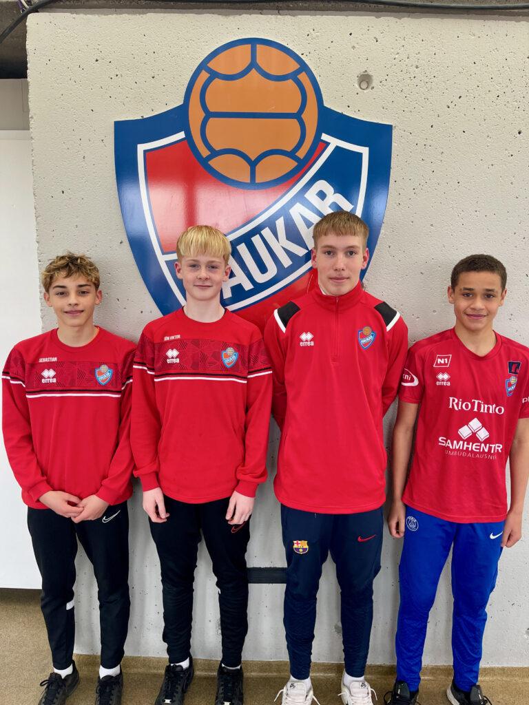 Alex, Jón Viktor, Matthías Logi og Sebastian fara á taka þátt í hæfileikamótun N1 og KSÍ.